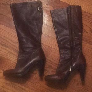 Banana republic brown leather boots